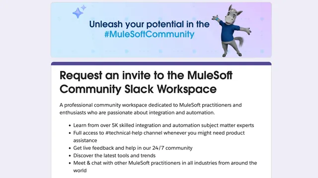 Official MuleSoft Community Slack Workspace cover